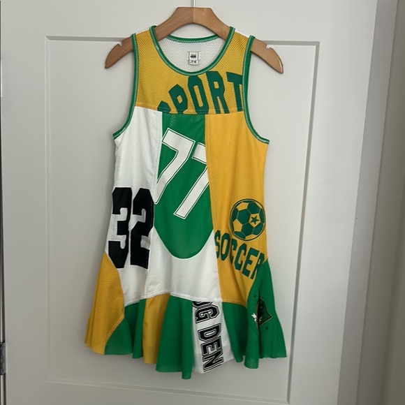 BDG Green and Yellow Mini Dress - Picture 5 of 14